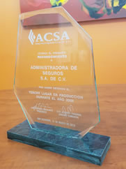 Premios Recibidos por ADRISA en el 2010 - ACSA	