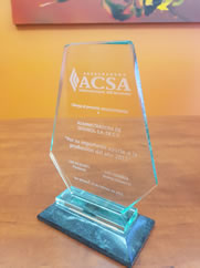 Premios Recibidos por ADRISA en el 2012 - ACSA	