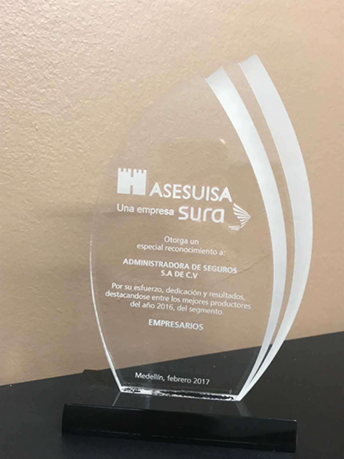 Premios Recibidos por ADRISA en el 2017